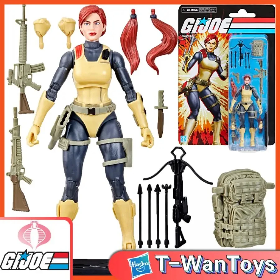 

New In Stock Hasbro G.I. Joe Classified Series Retro Cardback, Scarlett 6-Inch (15Cm) Action Figure, Includes 17 Accessories