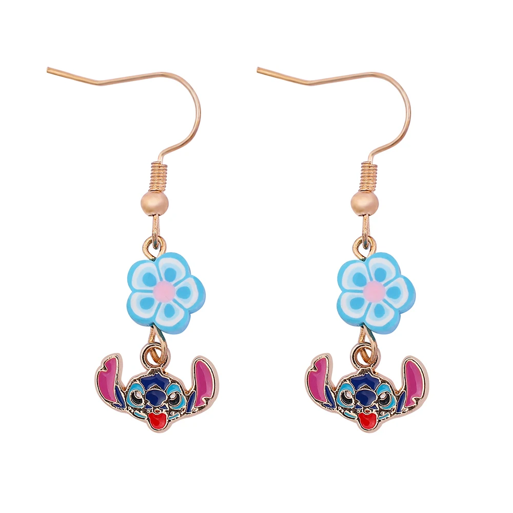 Серьги-Стич-синие-в-виде-инопланетянина-с-креплением-гвоздиком-или-подвеской-по-мотивам-мультфильма-Лило-и-Стич-для-женщин-и-фанатов-милый-подарок