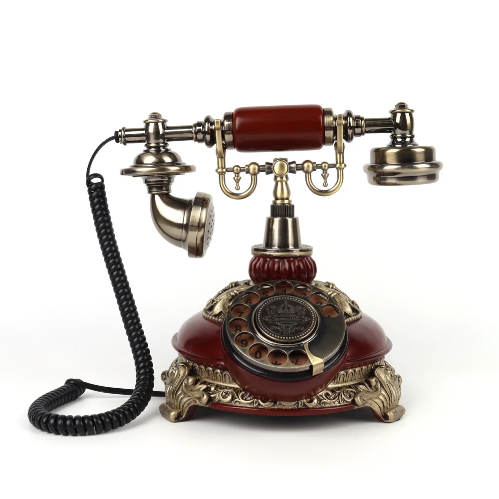 

Новый антикварный отель, домашний свадебный телефон, большая мелодия, фиксированный стационарный винтажный телефон