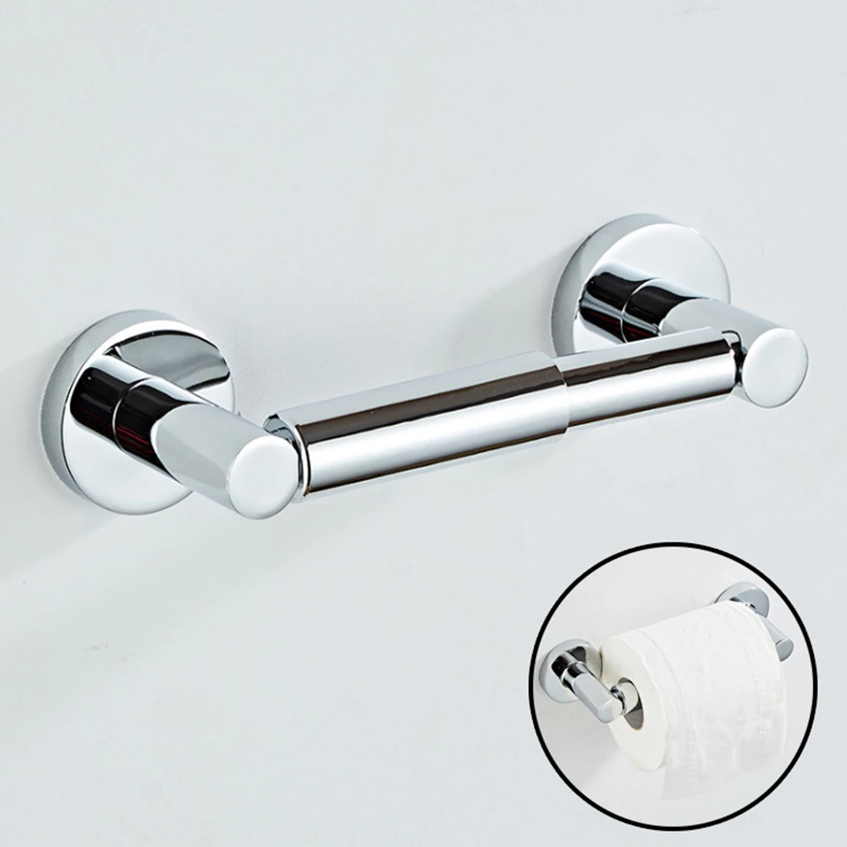

Toilet Paper Holder Stainless Steel Toilet Paper Roll Holder Shelf Wall Mounted Towel Holder Tissue Stand for Kitchen Bathroom