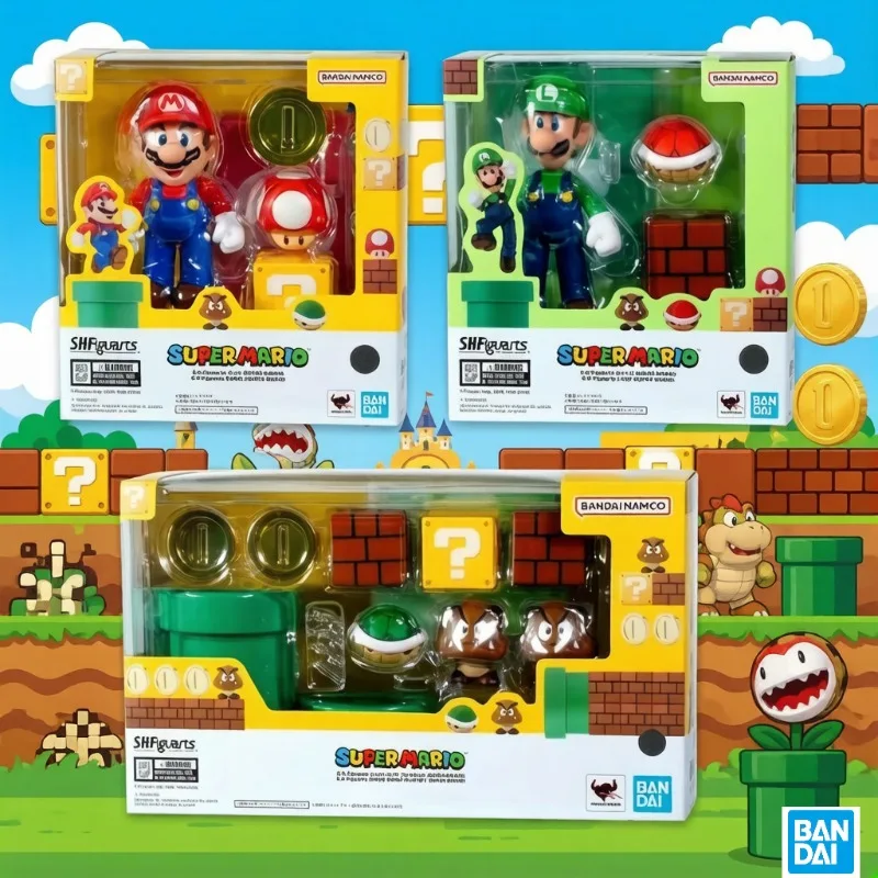 

В наличии: Фигурка BANDAI S.H.Figuarts Plumber Game Bowser Mario с взаимозаменяемыми деталями – подарок для коллекционеров и любителей игр.
