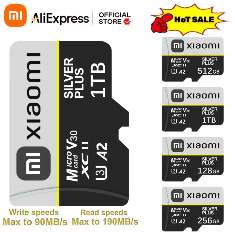 XIAOMI-Carte mémoire originale de grande capacité, 1 To, 2 To, 512 Go, Micro TF, carte SD, carte Flash haute vitesse pour Deskmedicents, Mac, appareil photo