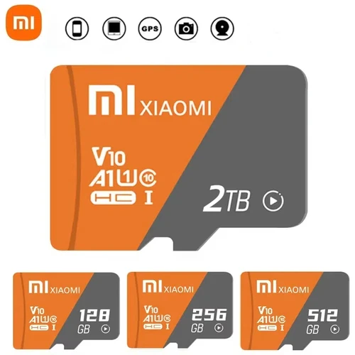 Xiaomi 2TB TF tarjeta SD tarjeta de memoria de alta velocidad TF/SD 128GB 256GB 512GB 1TB Mini tarjeta de memoria Clase 10 para cámara/teléfono 2025 nuevo