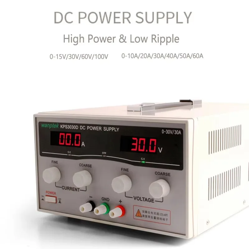 KPS10010D عالية الطاقة 1000 واط 0 ~ 100 فولت 0 ~ 10A 110 فولت/220 فولت الدقة الرقمية تيار مستمر امدادات الطاقة الولايات المتحدة/الاتحاد الأوروبي/الاتحاد الأفريقي التوصيل