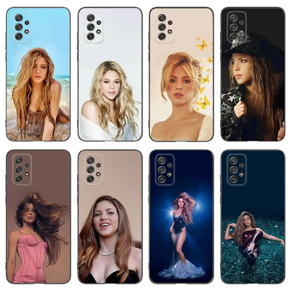 

Singer S-Shakira Colombia Phone Case For Samsung Galaxy A 91,80,73,72,53,52,51,22,5G,Plus,J,Note Soft Black Cover
