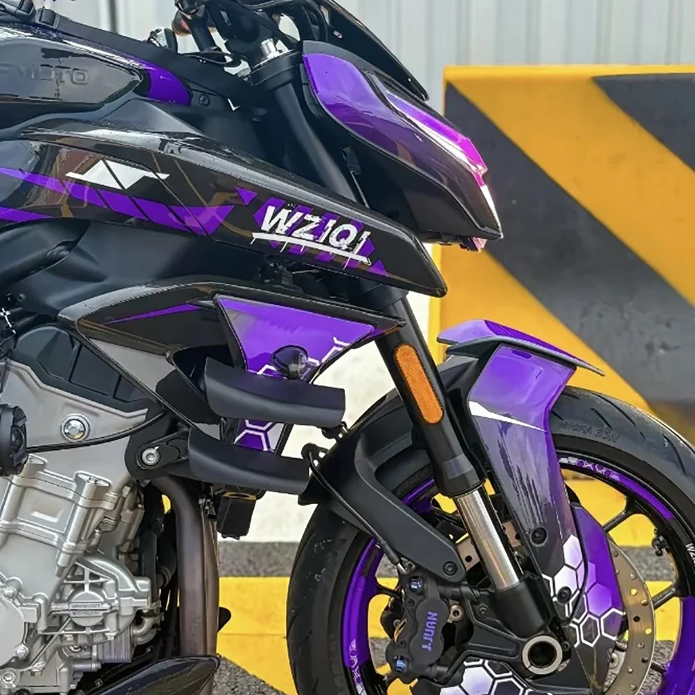 Для CFMOTO 675NK боковое крыло боковой спойлер передние спицы для CFMOTO 675 NK 2024 2025 2026 передний спойлер нижний спойлер борт