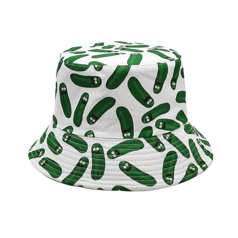 Summer Fisherman Hat Cucumber Cartoon  Basin Hat Outdoor Casual Sun Shade For Men And Women Dome Sun Cap