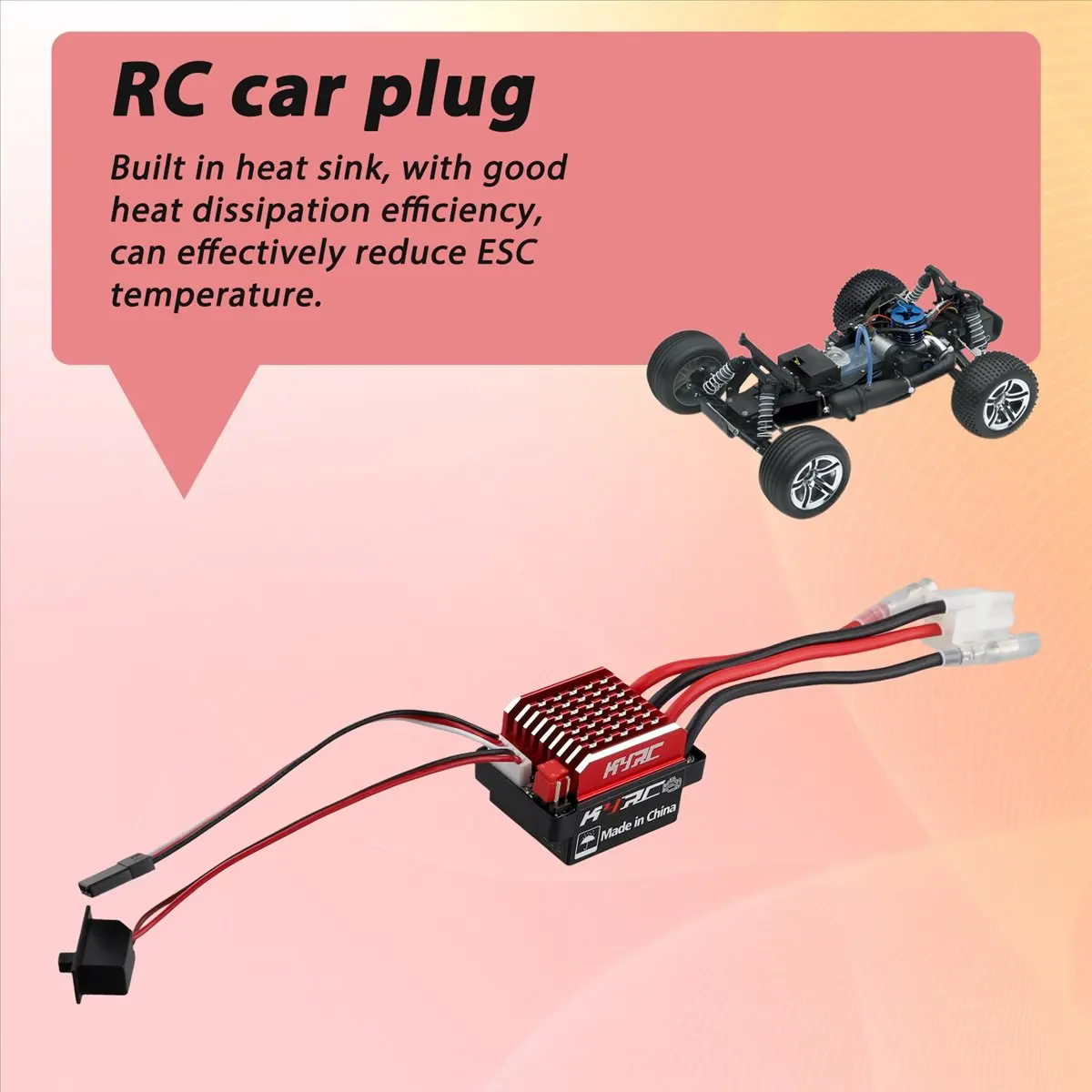 

Регулятор скорости BABQ 60A ESC для радиоуправляемых машин, коллекторный, 6В/2А BEC, замена для радиоуправляемых машин 1/10, для разъема Tamiya