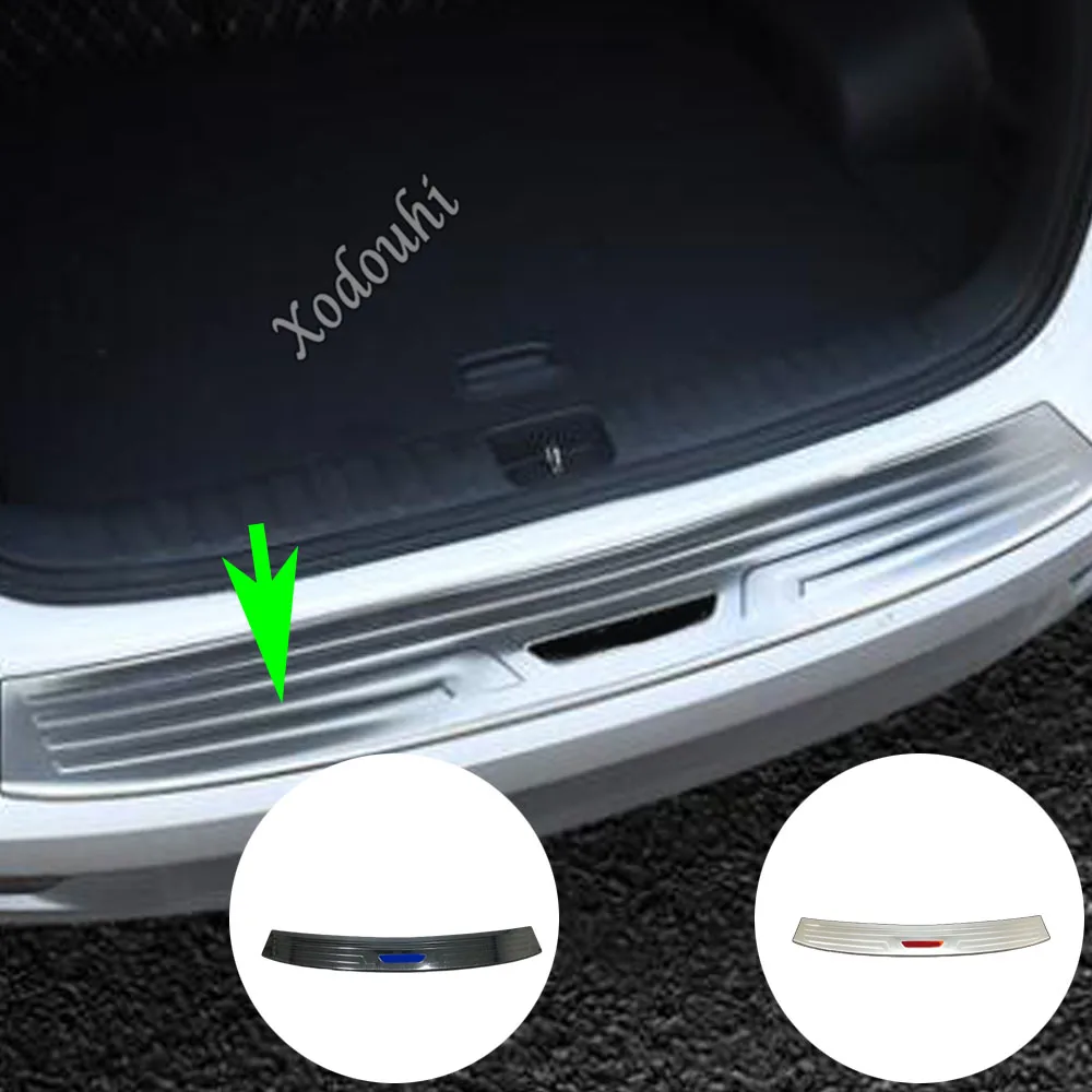 

Car External Rear Bumper Trunk Trim Frame Cover Detector Stainless Steel Plate Pedal 1PCs For Hyundai Tucson 2019 2020 2021 2022