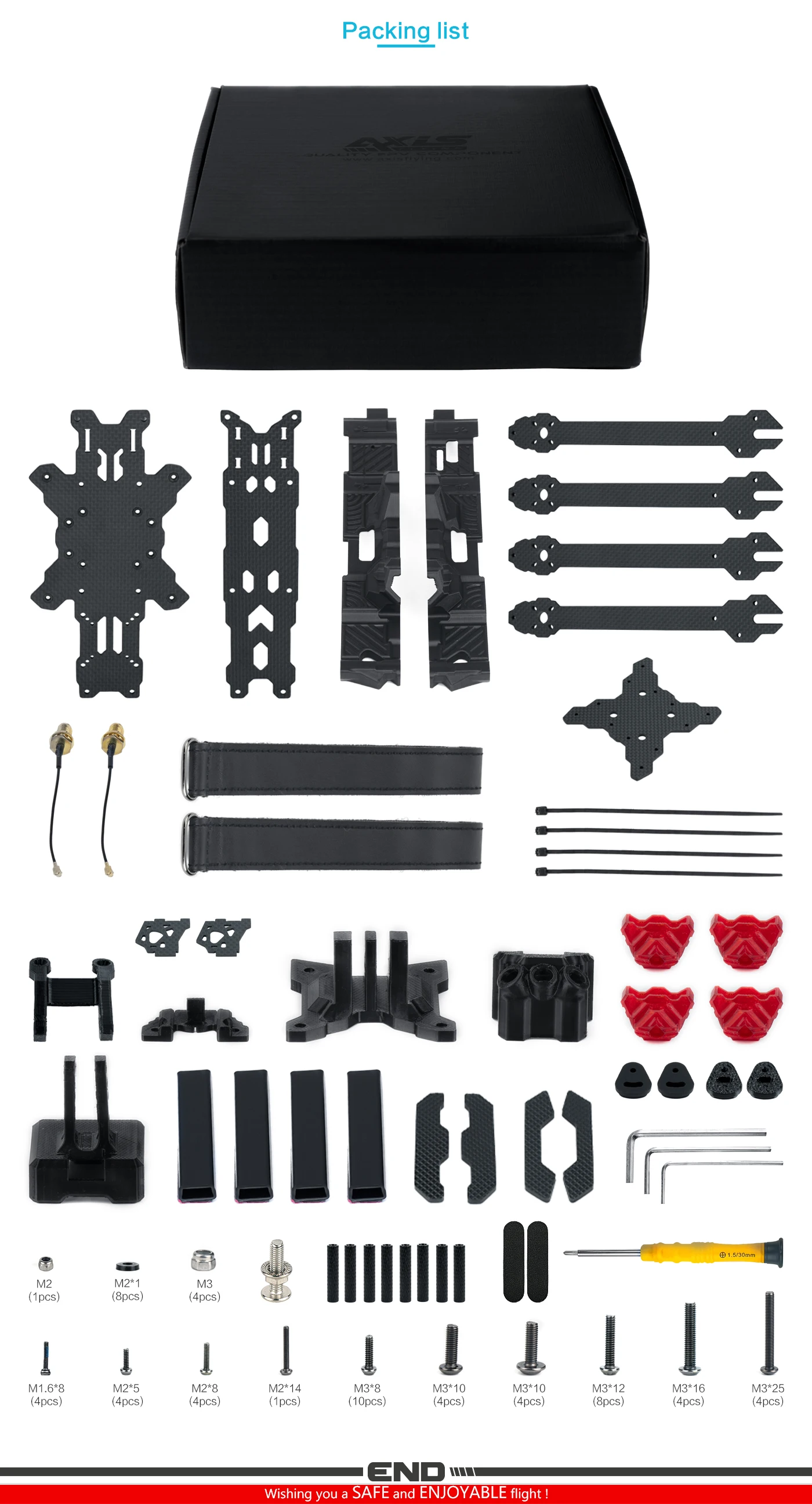 

Axisflying Manta X7 Frame Standard X Structure Frame for 7-inch FPV Drone Long Range Racing