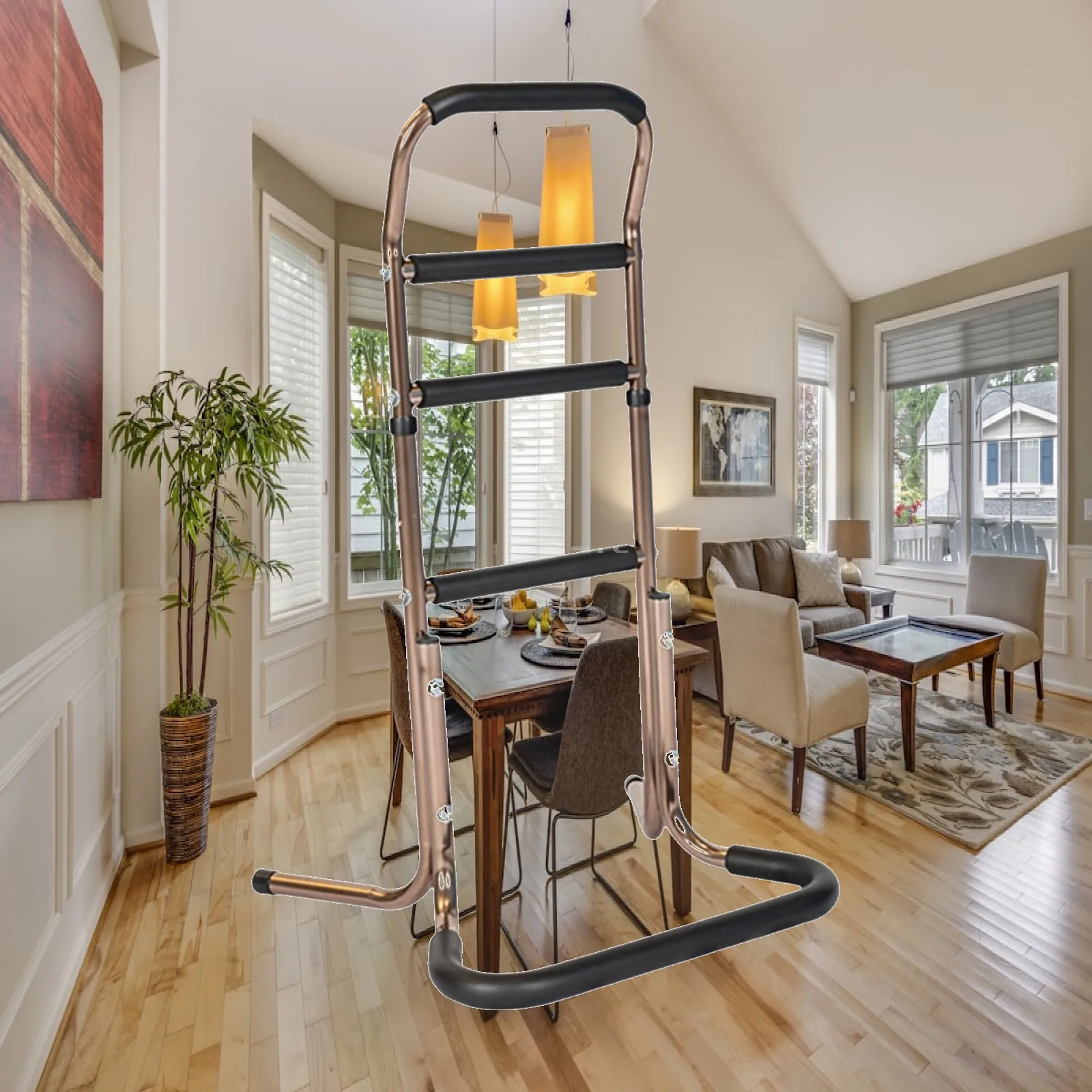 

Assistive Chair Stands for Seniors, Portable Aluminum Support for Easy Installation