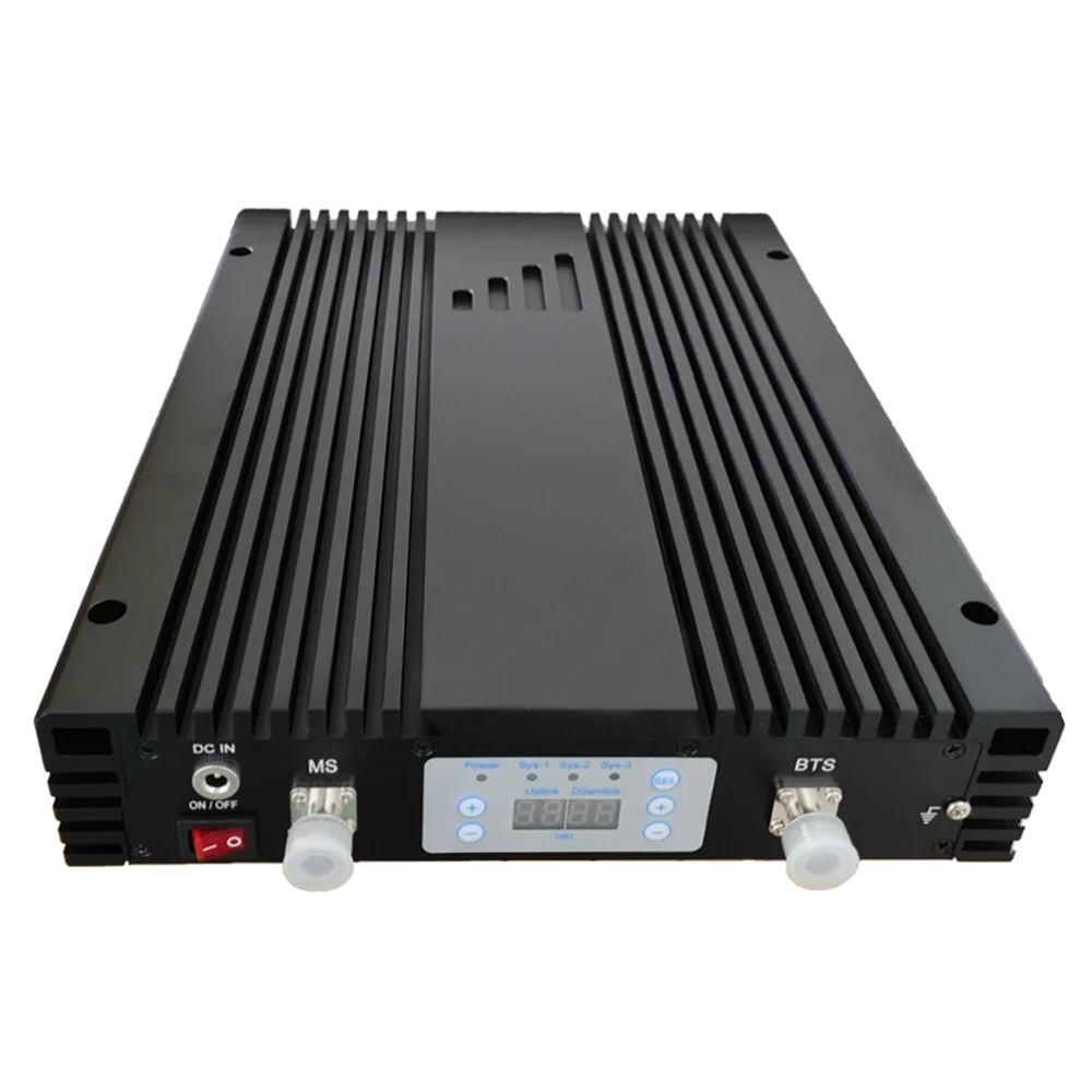 

Shenzhen Factory Supply 80dB 30dBm 2G 3G 4G GSM900 DCS1800 WCDMA2100Mhz Tri Band Cell Phone Signal Repeater Amplifier