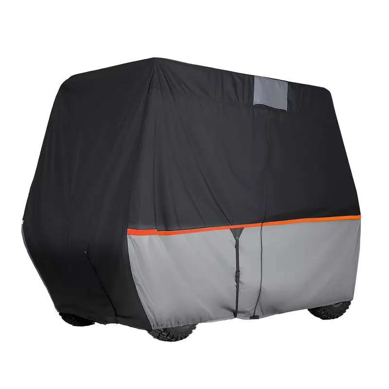 

Golf Cart Cover, Full Coverage 2+2/4 Passenger Golf Cart, 420D Waterproof Oxford Fabric Club Car Cover Fits Most Carts Club C