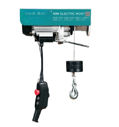 TOYO High Quality Factory Price Small Hoist 220V 110V 1200KG Mini Electric Hoist Wire Rope Hoist