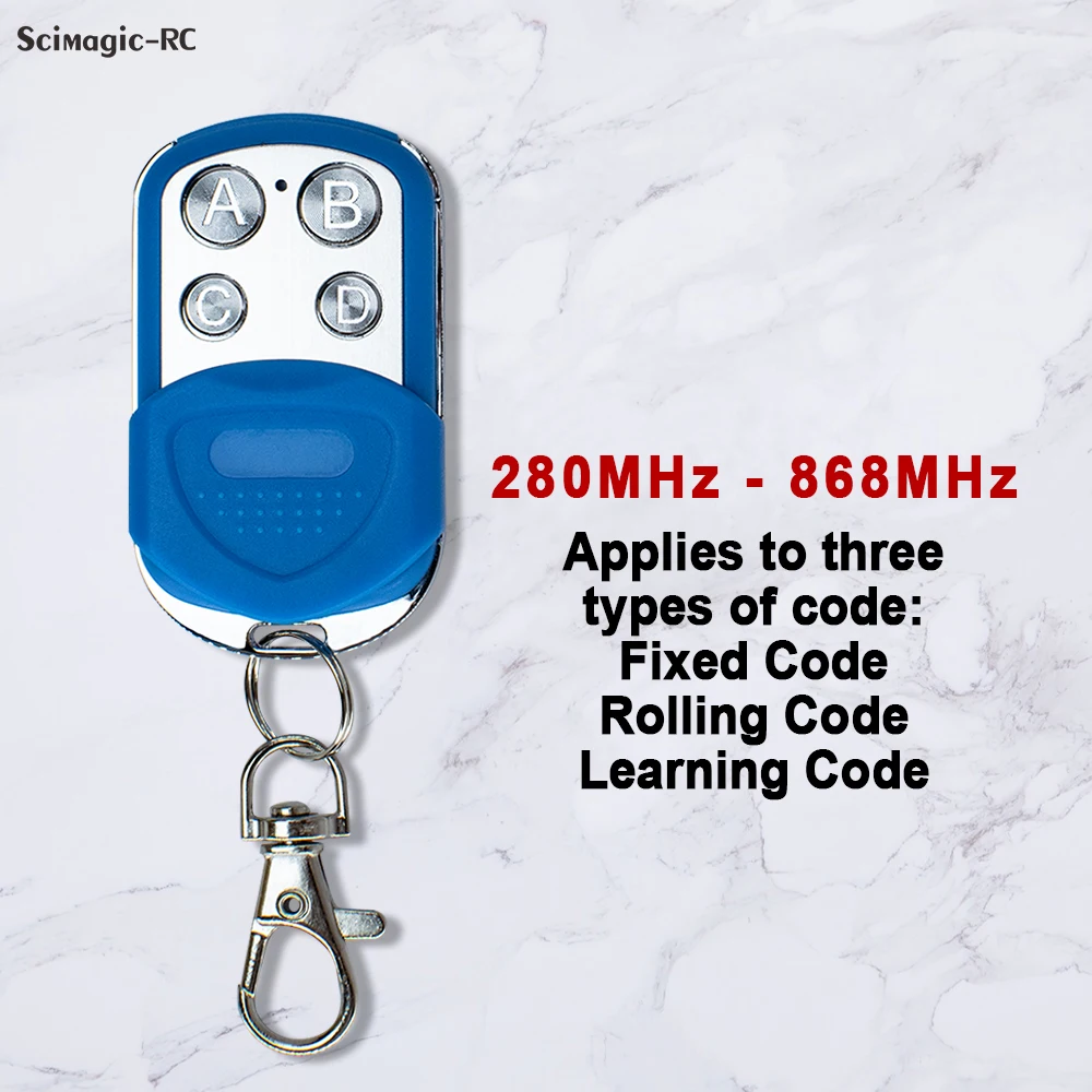 Universal 280-900mhz Garage Door Remote Control 433Mhz 868Mhz Gate Control For Garage Command Opener Alarm Remote Control