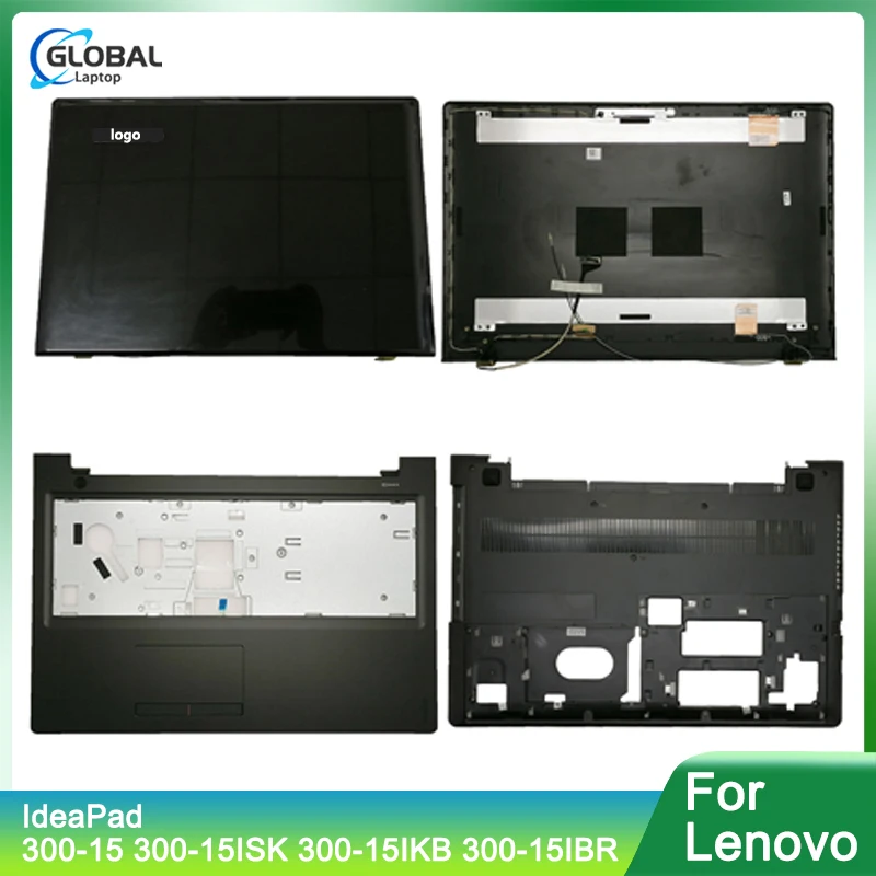 

New Laptop For Lenovo IdeaPad 300-15 300-15ISK 300-15IKB 300-15IBR LCD Back Cover/Palmrest Upper/Bottom Case 15.6 inch Black