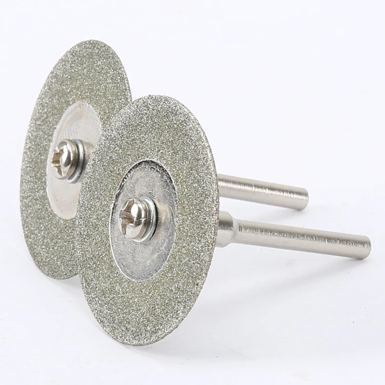 10pcs 30mm Cutting Discs Cut Off  Mini Saw Blade with 2pcs Connecting 3mm Shank for Drill Fit for Rotary Tool