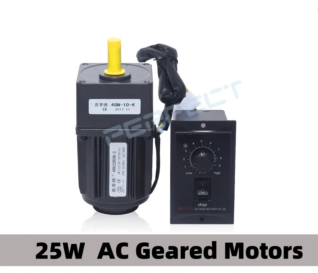 4RK25GN-C 220V AC Geared Motors 25W Induction Small Machine 4.2/5/6.9/8.3/12.5/16/25/31/41/52/62/83/100/125/166/206/250/415rpm S