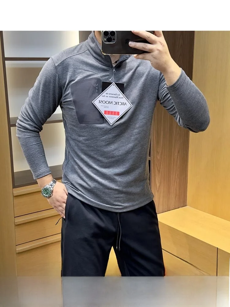 

Qui Dry Breathable Lightweight Water-Resistant Stand Collar Jaet Base irt for Outdoor Autumn Flng Birds Youth Faion