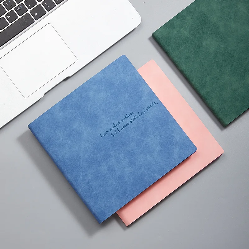 7.5in*7.5in，Soft Surface Notebook Multi Color Baby Skin Touch Hot Selling Office Stationery High Quality Paper