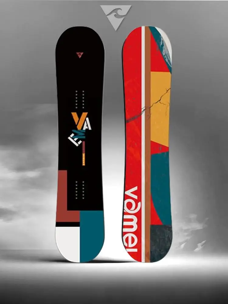 Snowboard Single Partial Engraving Slip Hardness 7 Inlaid Baseplate Sintered Baseplate Carbon Fiber Inner Core Eight-character