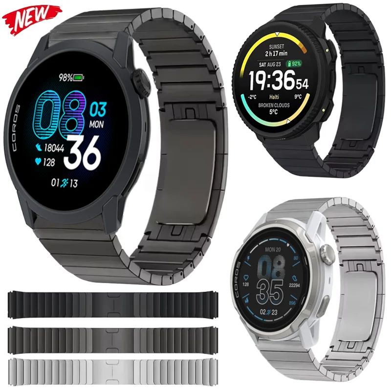 

Ремешок из нержавеющей стали 22 мм для Suunto Verical 2-1/Race 2/Ocean, металлический ремешок для часов CMF 3-2-1 Pro COROS APEX 4 42 мм/PACE 4-Pro-3