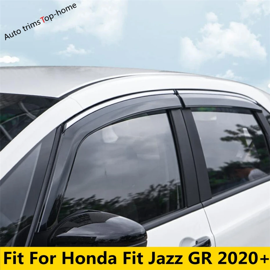 

For Honda Fit Jazz GR 2020 2021 2022 Car Side Window Vent Visor Sun Rain Wind Smoke Deflector Guard Awnings Shelters Accessories