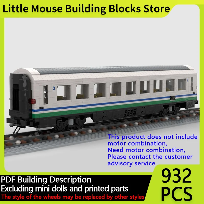 

City Car Model MOC Building Bricks Italian 2nd Class Pax Wagon Modular Technology Gifts Holiday Assemble Children Toys Suit
