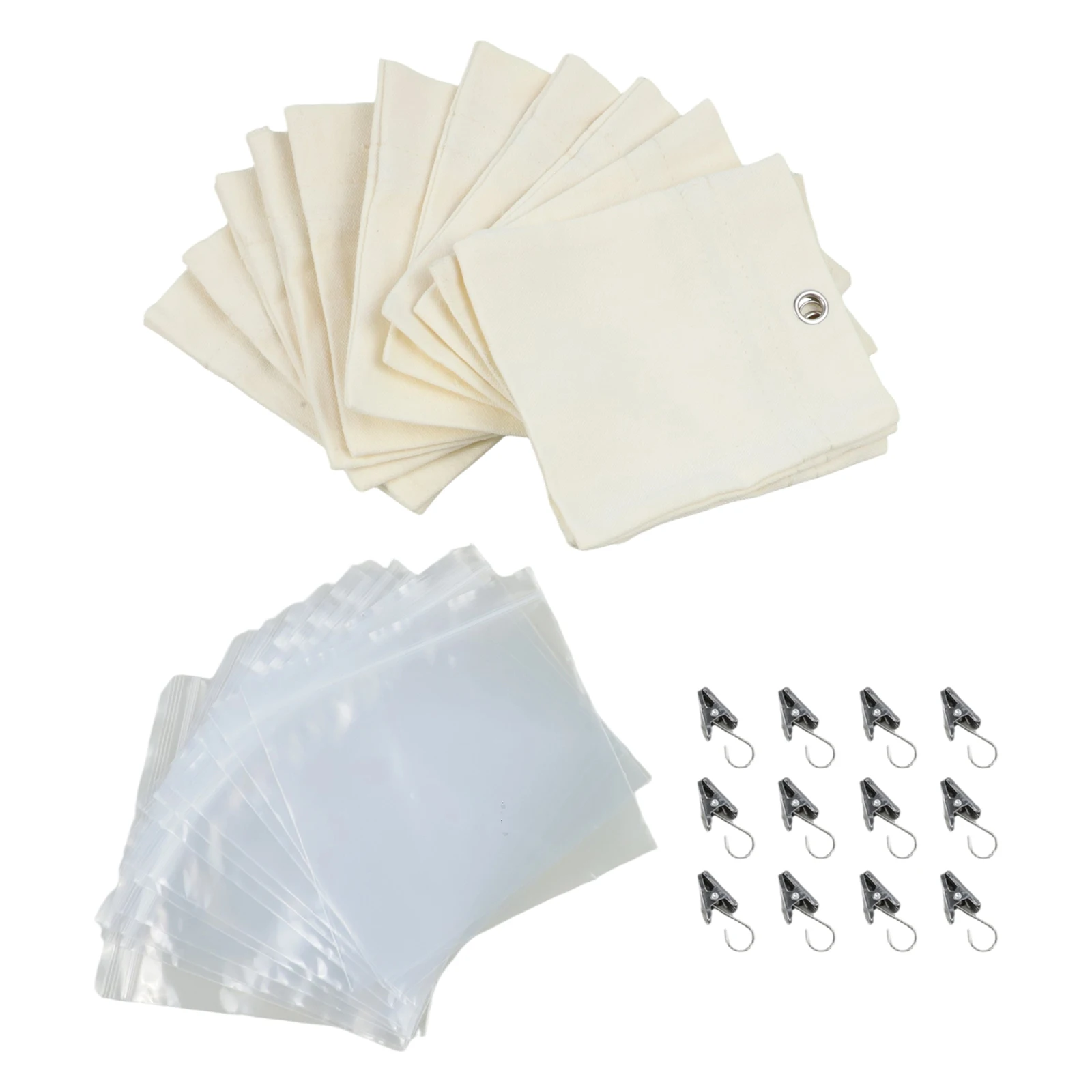 Outdoor Curtain Sandbags 12 Pack with 15oz Weight Capacity for Stabilizing Curtains and Tablecloths in Windy Conditions