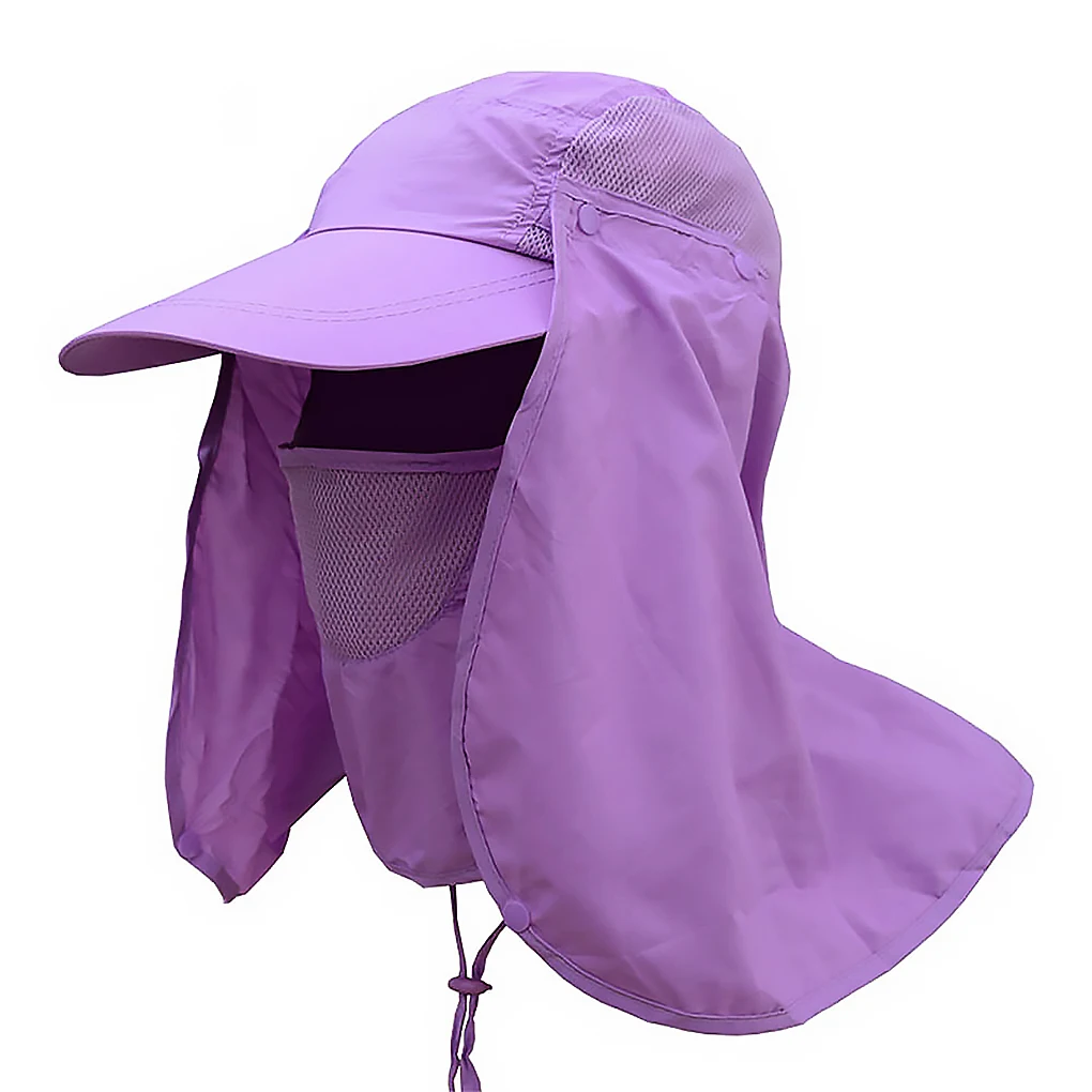 

Unisex Outdoor Sport Wide Brim Sunshade Hat Camping Fishing 360° Sun UV Protection Cap Face Neck Cover Hat