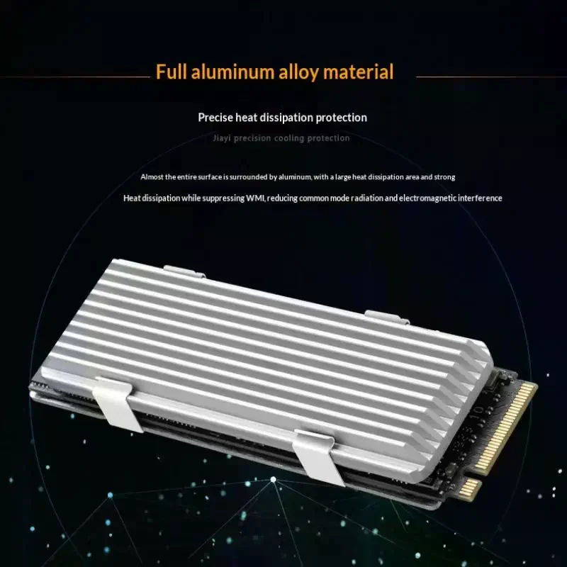 For M.2 SSD PS5 NVMe Heat Sink Heatsink M2 2280 SSD Hard Disk Aluminum HeatSink Cooling Pad For Desktop PC