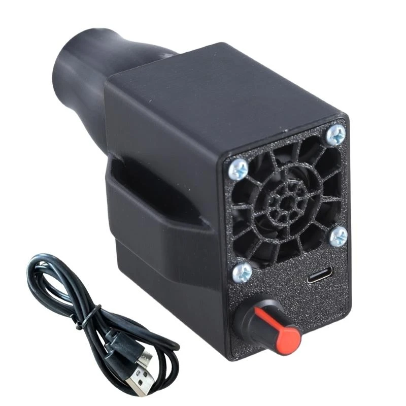 

5ASD Air Blower USB C 5 В барбекю для барбекю вентилятор 6000 об / мин воздуходувка с воздушной вентилятором Регулируемая