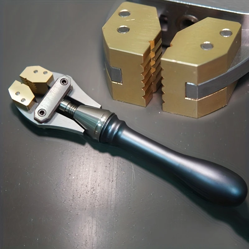 1Pc High Quality Adjustable Hand Held Vise, Brass jaws,Wire Working, Hand DIY Tool Clamp
