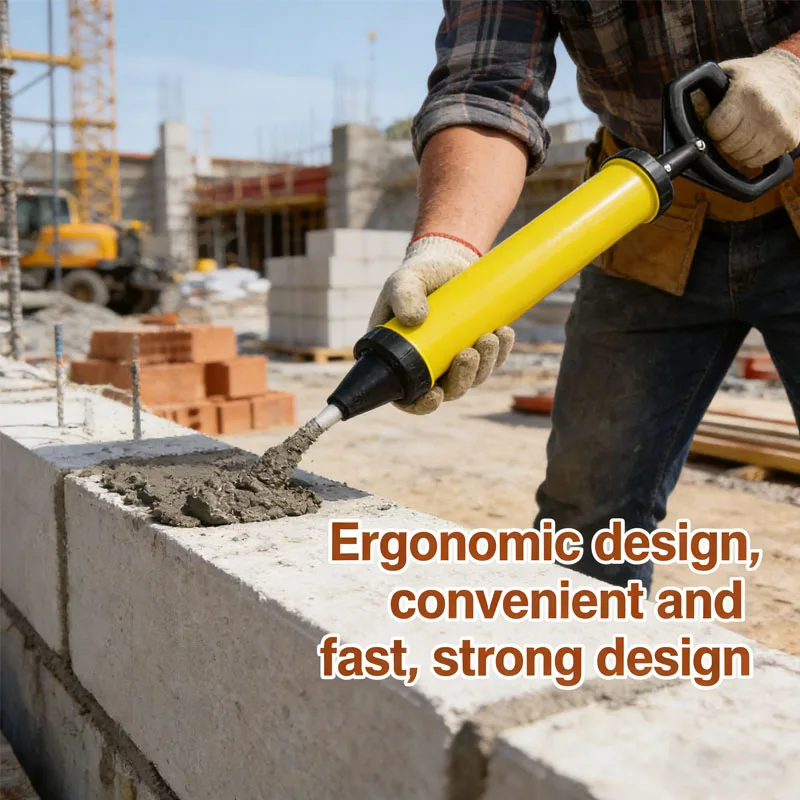 

1PC Caulking Gun for Brick Pointing Mortar Filling Cement Grouting Tool with 4 Nozzles for Masonry Waterproofing and DIY