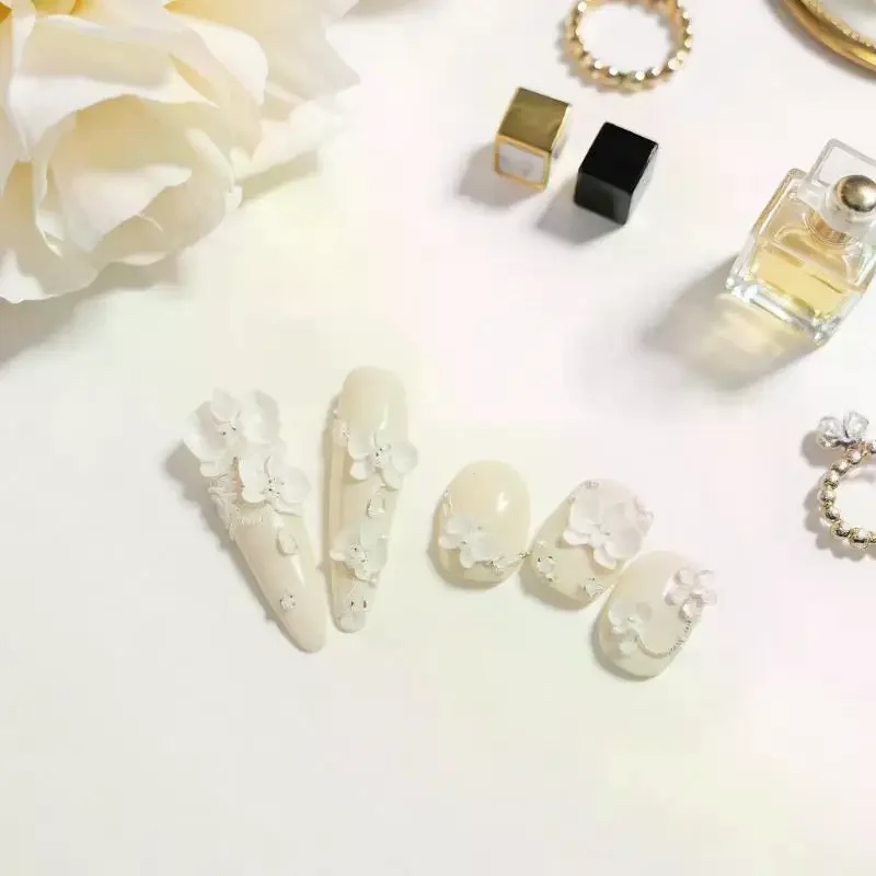 3D Phalaenopsis Flower Silicone Nail Mold DIY Sweet Butterfly Orchid Flower Design Manicure Template Carving Nail Art Mold Tools