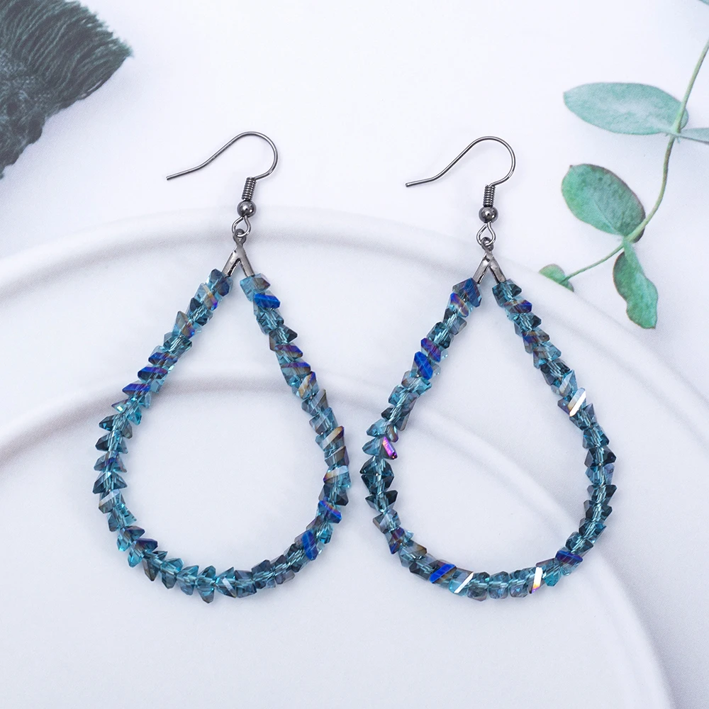 Neue handgefertigte Perlen-Ohrringe in Tropfenform für Damen, Vintage-Luxus, Imitationskristall, elegant, Trend 2026, für Urlaub und Alltag, Schmuck – Detail 19