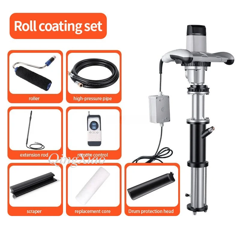 Multi Use Roll Coating Sprayer Putty Feeding Machine  Cement Polyurethane Waterproof Slurry Construction Decoration Coating Tool