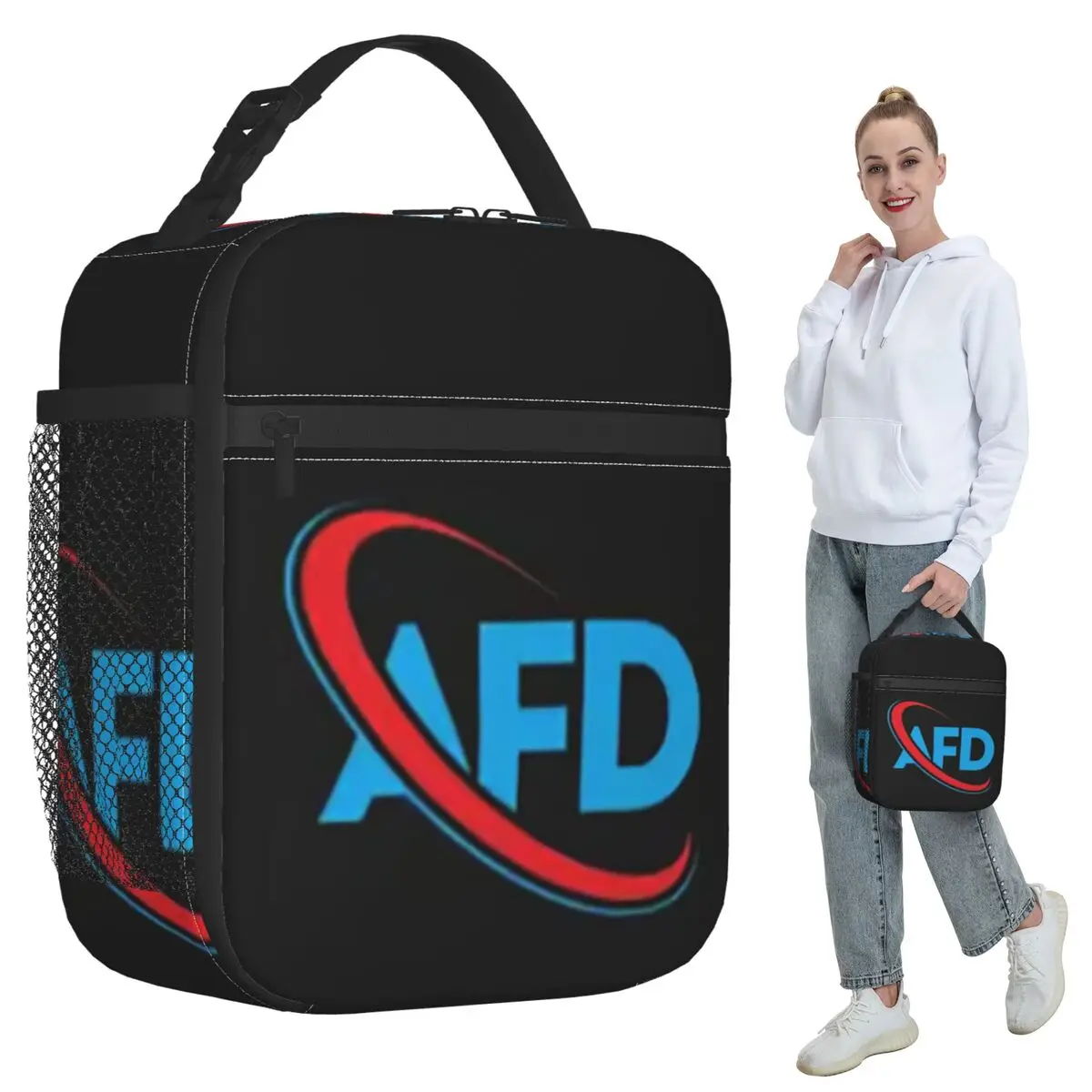 

Альтернатива AFD: Модная немецкая термосумка для обедов, изолированная сумка-холодильник для детей, школьный контейнер для еды, термосумка-тоут для ланчей.