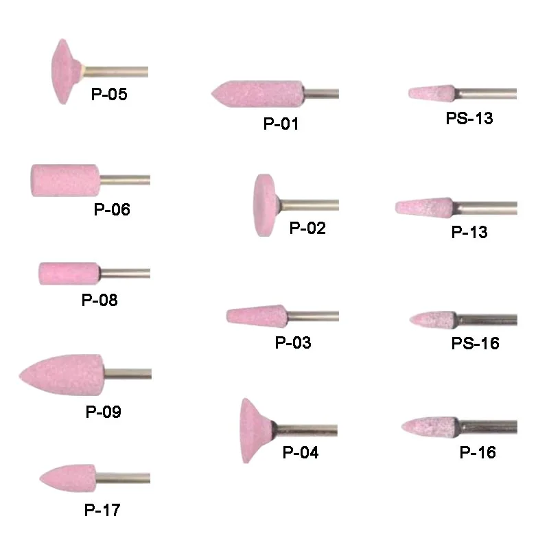 Dentystyczne różowe kamienie do do polerowania metalu kred do żywic kompozytowych narzędzia dentystyczne 100 sztuk/zestaw