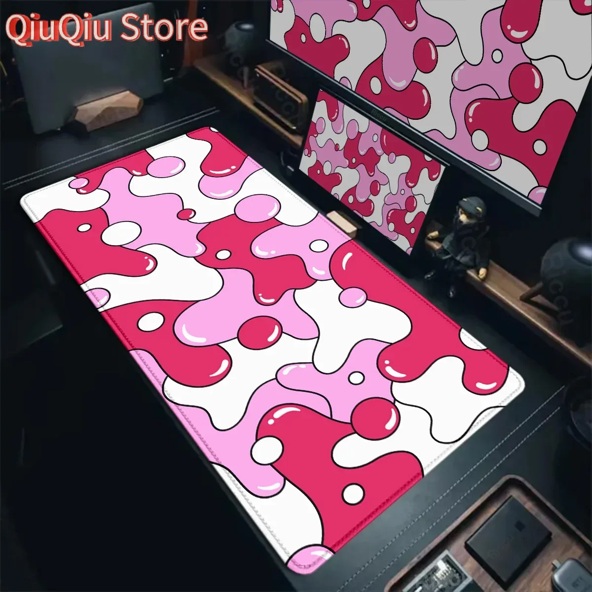 Gaming Mouse Pads Large Size Table Pad Blue White Strata Liquid Mouse pad XXL Computer Play Mat Rubber Mausepad Keyboard Deskmat