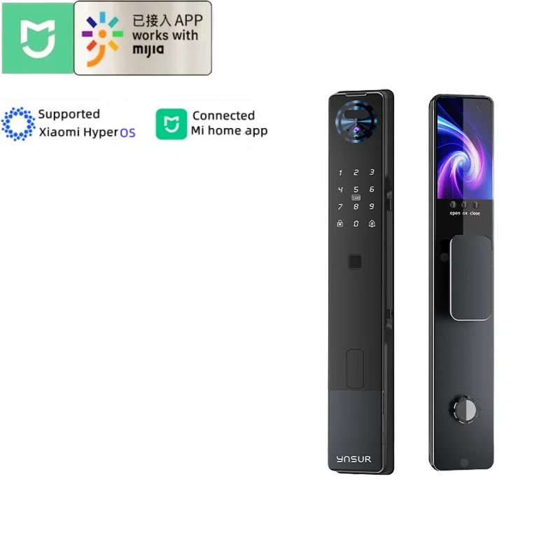YN S11M Smart Home Digital Electronic Lock for Xiaomi Mijia Mihome App Fingerprint Doorbell 3D Face Palm Vein Camera Smart Locks