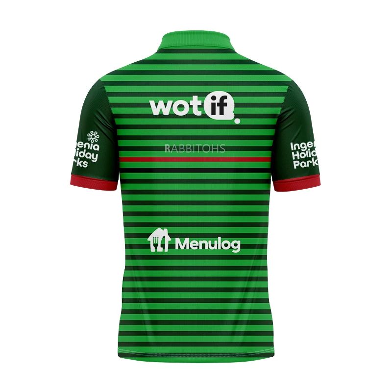 Camiseta de treinamento 2024 South Sydney Rabitos Camisa verde-POLO