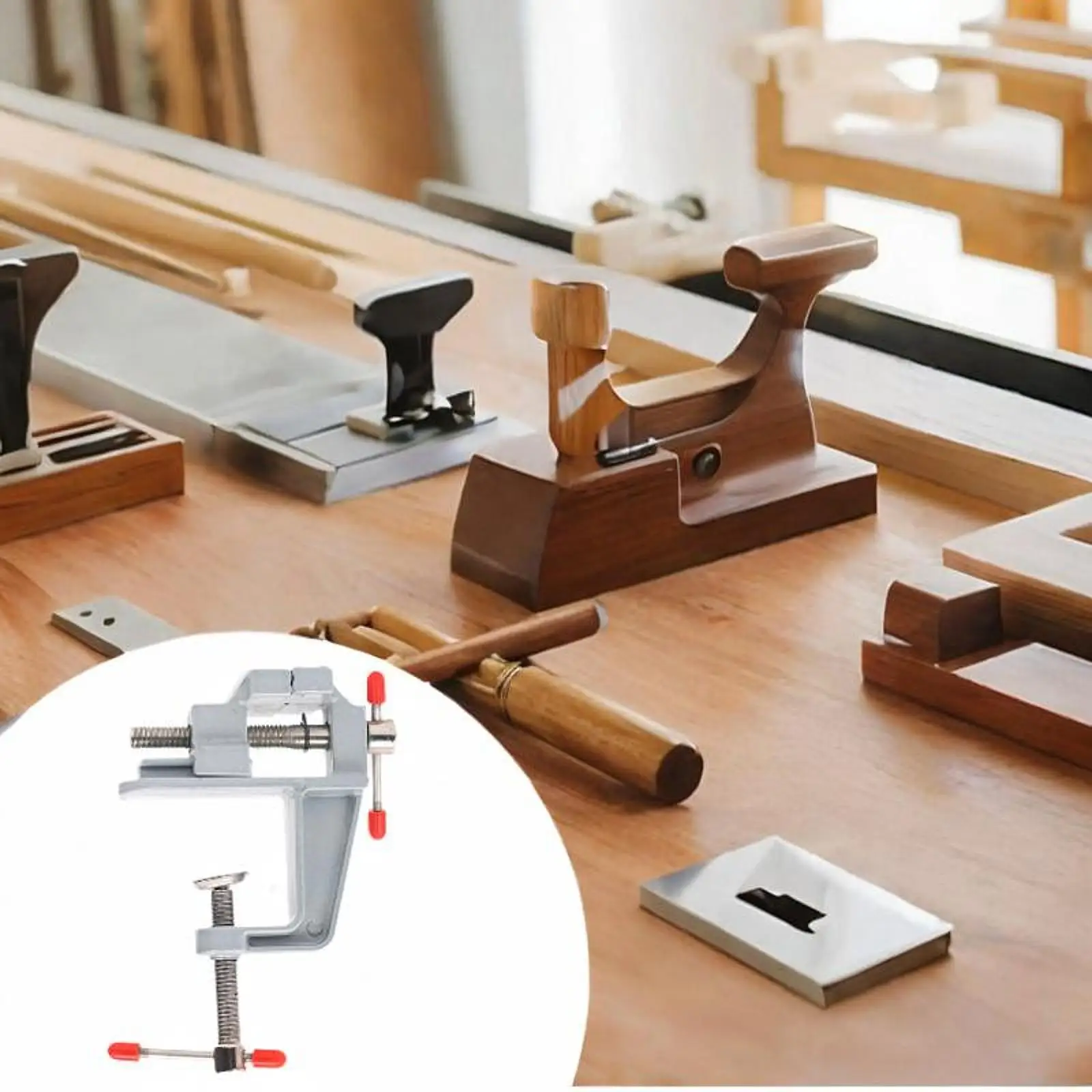 Mini Table Clamp Metal Vise Small Workbench Clamp Adjustable Jaw Craft Repair Tool for DIY Hobby