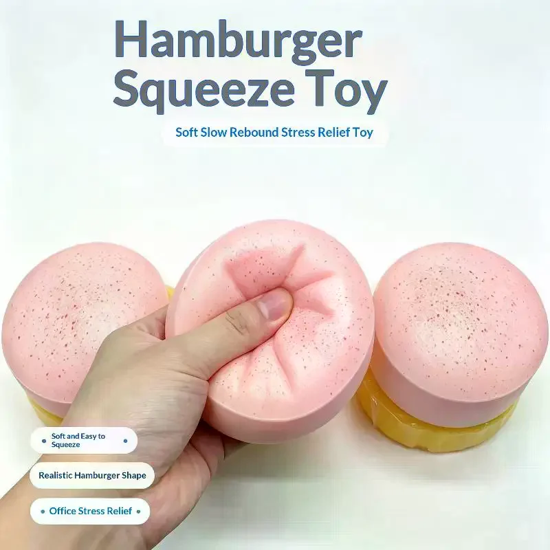 /GJ/Taba Yogurt Cake Bread Squeeze Toy Soft Stress Relief Slow Rising Sensory Fidget Toys for Kids and Adults Relaxing Gifts