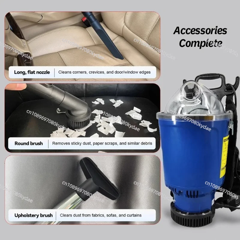 Backpack Vacuum Cleaner - 1000W Powerful Suction Portable Shoulder Vacuum for Home Hotel Cinema & Industrial Use (220V)