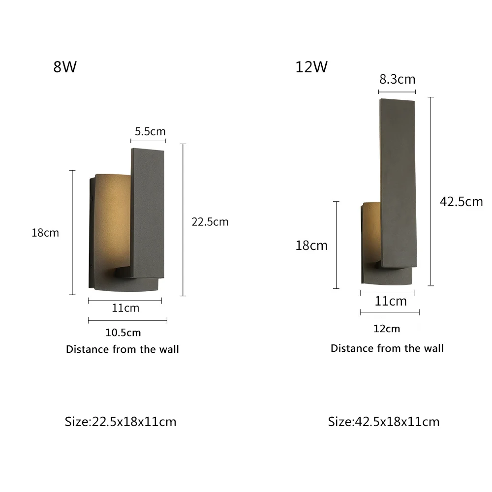 Водонепроницаемый настенный светильник для улицы, виллы, балкона, ворот, коридора, внутреннего дворика