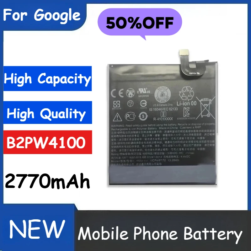 

2770mAh B2PW4100 B2PW2100 for Google Pixel 1 5 Inch/for Nexus S1 Pixel X M1 Mobile Phone Battery