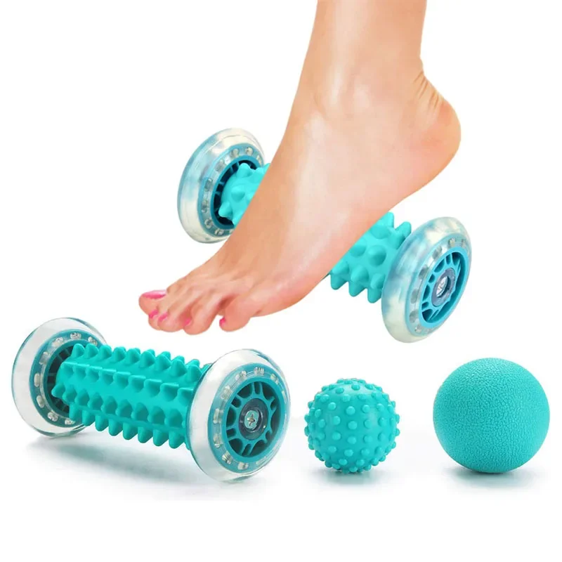 

Foot Massager Massage Roller Yoga Massage Ball Plantar Fascia Roller Muscle Relaxation Sports Fitness Balls Body Exercise Set