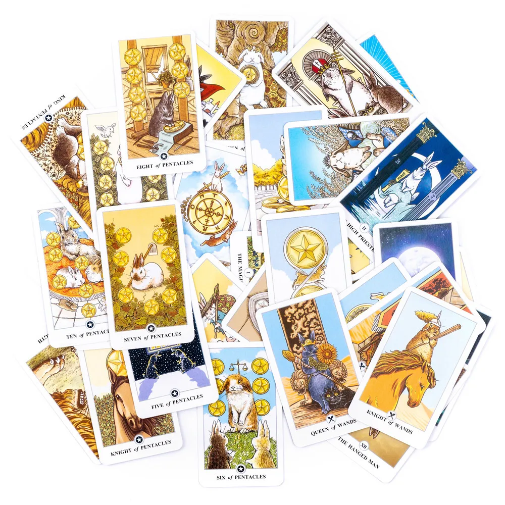 Rabbit Tarot Deck Lunalapin Rabbit Tarot Cards Tarot Card Game Gift