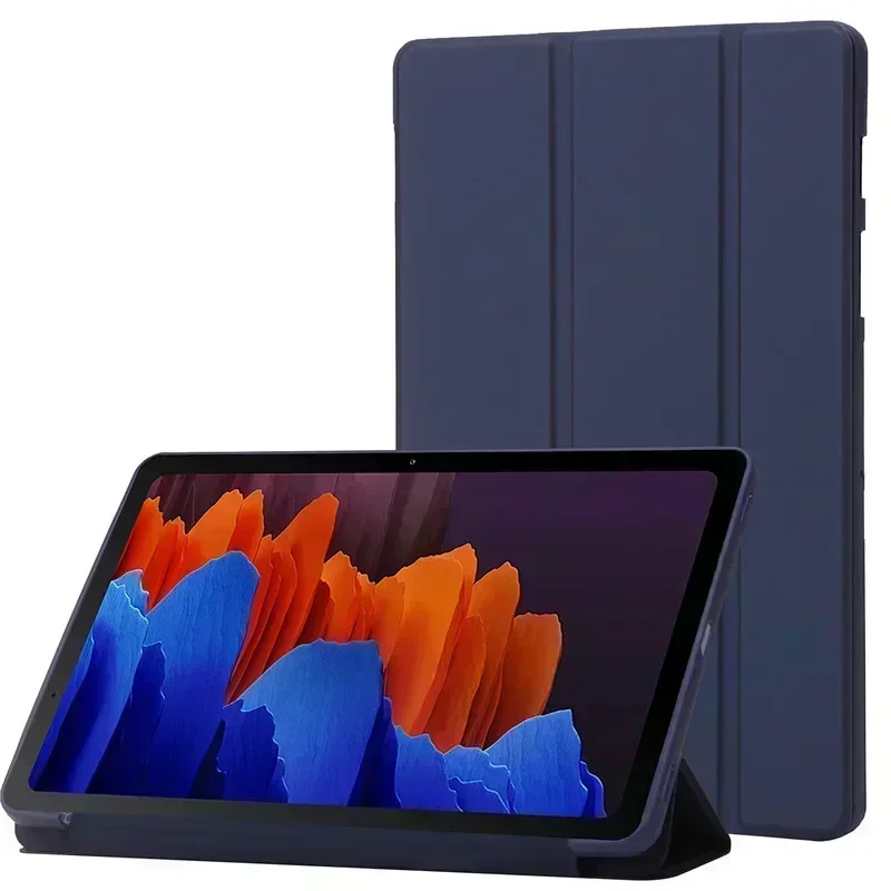 Coque de tablette à trois volets en cuir PU souple, étui Funda pour Samsung Tab A9, support arrière pour Galaxy Tab A9, SM X110, X115, 8.7 pouces, 8.7 pouces